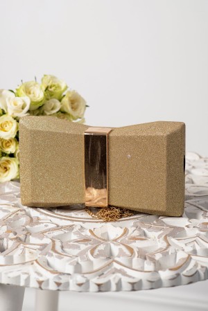 Geanta eleganta Cleopatra tip funda aurie (24852)