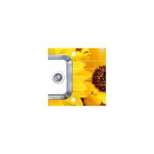 Chiuveta bucatarie inox doua cuve si sticla securizata personalizata Alveus Glassix 20