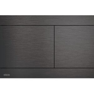 Clapeta actionare rezervor wc, otel inoxidabil gun metal mat periat Alcadrain FUN-GM-B