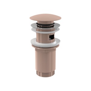 Ventil lavoar red gold lucios click-clack cu preaplin si dop mare Alcadrain A392-RG-P