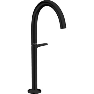 Baterie lavoar inalta negru mat cu ventil click-clack Hansgrohe Axor One Select 260