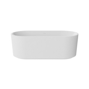Cada baie freestanding, ovala, alba, 3D, Besco Giuliana, 150x75 cm (WAS-150-GL)