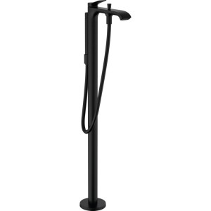 Baterie cada freestanding negru mat Hansgrohe Vivenis