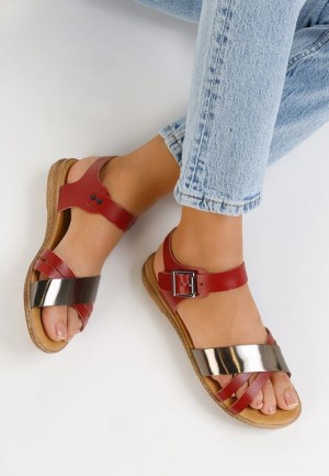 Sandale dama piele grena Casiella
