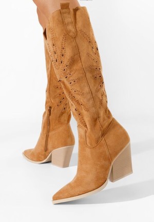 Cizme cowboy Ledora fucsia