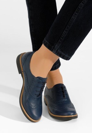 Pantofi dama brogue Emily verzi