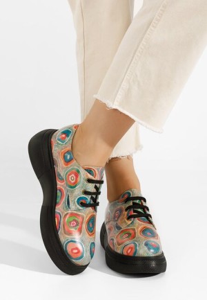 Pantofi casual dama Amelise V8 multicolori