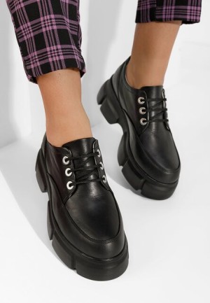Pantofi casual dama piele Disia V3 negri