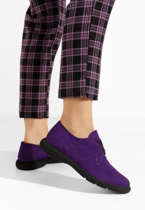 Pantofi casual dama piele Karysa V2 mov