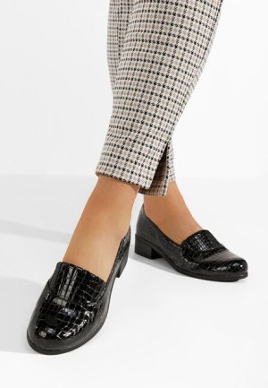 Pantofi cu toc gros piele Lofty V3 maro