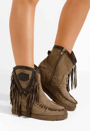 Cizme mocc Irya camel