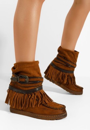 Cizme mocc Filin camel