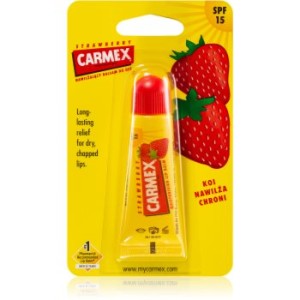 Carmex Strawberry balsam de buze într-un tub SPF 15