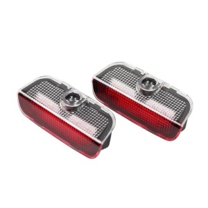 Set 2 Bucati Emblema Logo LED Portiera dedicata Marca Auto VW (SKU0727)