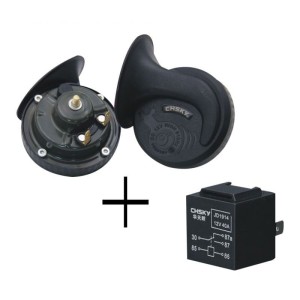Set Claxon Auto Techstar®, Universal, Putere115 db, Releu Inclus, Mangal si Teflon (SKU0740)
