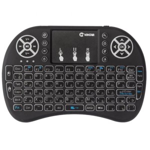 Tastatura Iluminata Wireless Techstar® i8, Air Mouse, cu Touchpad, pentru TV Box si Mini PC, Android TV, Smart TV, PC, Laptop (SKU0965)