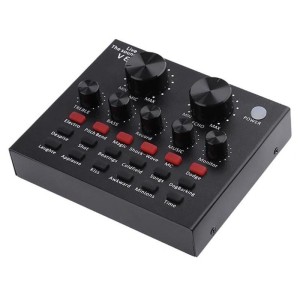 Placa de sunet V8 Webcast Techstar®, Interfata Audio USB, Negru (SKU1053)