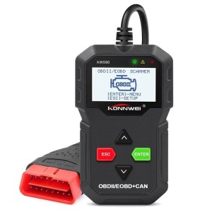Diagnoza OBD2 KONNWEI KW590, Black, Afisare Erori si Descriere, Resetari, Live Data, ELM 327 OBDII (SKU1572)