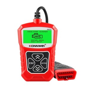 Diagnoza OBD2 KONNWEI KW310, Red, Afisare Erori + Descriere, Resetari, Live Data, ELM 327 OBDII (SKU1717)