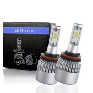 Set 2 LED-uri Auto Techstar® S2, H11/H8/H9, 36w, 4000 Lumeni, 6500K, AUTO, 12-24 Volti, COB, Canbus (SKU2358)