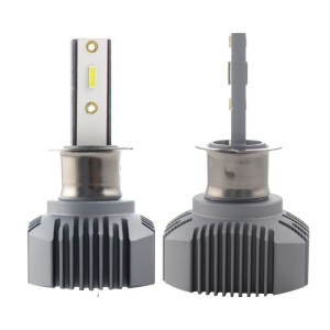 Set 2 LED-uri Auto Techstar® S1, H3, 40w, 4000 Lumeni, 6500K, AUTO, 12-24 Volti, CSP, Canbus, Radiator Aluminiu (SKU2419)