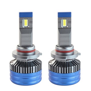 Set 2 LED-uri Auto Techstar® K11, 9005, 55w, 8000 Lumeni, 6500K, AUTO, 12-24 Volti, CSP, Canbus, Miez Cupru, Radiator Aluminiu (SKU2420)