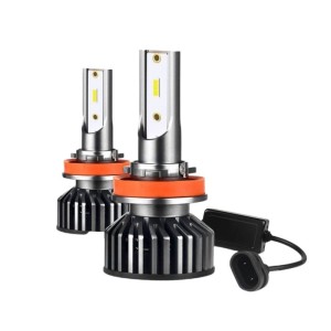 Set 2 LED-uri Auto Techstar® P8, H11/H9/H8, 40w, 4000 Lumeni, 6500K, AUTO, 12-24 Volti, ZES, Canbus, Miez Cupru, Radiator Aluminiu (SKU2469)