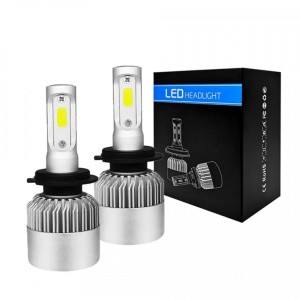 Set 2 LED-uri Auto Techstar® S2, H7, 36w, 4000 Lumeni, 6500K, AUTO, 12-24 Volti, COB, Canbus (SKU2478)