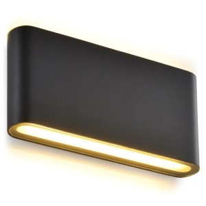 Aplica Exterior Techstar® LED Light C30, Putere 6W, A+, Rezistenta la Apa si Praf, Alb Rece, 6500K, Aluminiu, Negru (SKU2649)