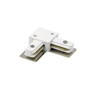 Set Conector pentru Sina Techstar® RailRacks, Monofazata, Tip L, Forma L, Alb (SKU2685)