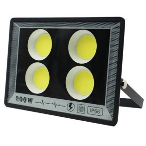 Proiector de Exterior Techstar® 200W, LED COB, IP66, Lumina Rece, Culoare 6500K, Corp Aluminiu, Suport Reglabil (SKU2694)