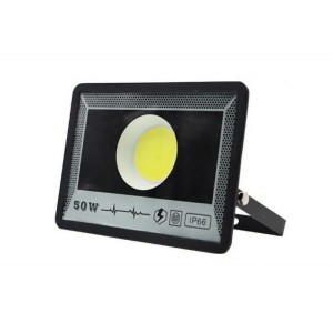 Proiector de Exterior Techstar® 50W, LED COB, IP66, Lumina Rece, Culoare 6500K, Corp Aluminiu, Suport Reglabil (SKU2695)