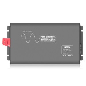 Invertor de putere cu undă sinusoidală pură Techstar®, DC 24V la AC 220V, Afișaj LCD, 1000w, Pretabil Rulota, Autorulota, Camper, Barca, Casa independenta, Testat Osciloscop (SKU2778)