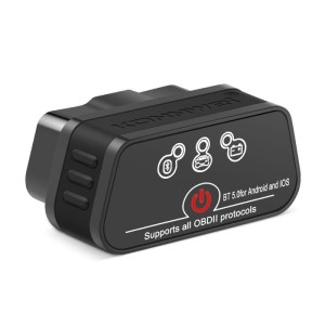 Diagnoza auto OBD2 KONNWEI KW901, Bluetooth 5.0, Buton ON-OFF, compatibil Android iOS, ELM 327 OBDII, Negru (SKU2902)
