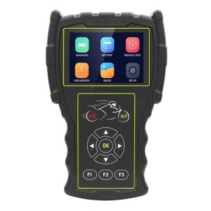 Instrument profesional de scanare si diagnosticare pentru motociclete JDiag M100, OBD2, sistem dublu Analizor, Ecran digital LCD 3.5 inch, detectie sistem EFI si detectie baterie, Negru (SKU2905)