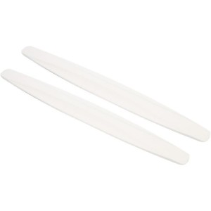 Set Banda Protectie Techstar®, Design Pentru Usa, Prag, Bara, Model Auto Universal din Cauciuc cu aspect de Fibra de Carbon, 40cm, Alb (SKU2914)