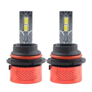 Set 2 LED-Uri Auto Techstar® P14, 9007, 120W, 18000 Lumeni, 6000K, 12-24V, Unghi Fascicul 360°, CSP 3570, Canbus, Radiator Aluminiu, Racire Cooling Tech, Argintiu (SKU2938)