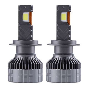 Set 2 LED-Uri Auto Techstar® P18, H7, 300W, 45000 Lumeni, 6500K, 12-24V, Unghi Fascicul 360°, CSP 4575, Canbus, Radiator Aluminiu, Racire Cooling Tech, Argintiu (SKU3071)