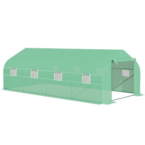 Outsunny Sera Gradina Verde Pentru Legume 6x3x2 | Aosom Romania