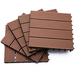 Outsunny set gresie de gradina, 30x30x2.2cm, maro | Aosom Romania