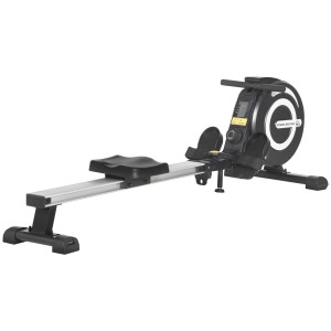 HOMCOM Aparat de Vaslit Magnetic Pliabile cu Rola pe 8 nivele de Rezistenta si Monitor 185x58x57cm | Aosom Romania