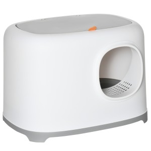 PawHut litiera pentru pisici cu lopatica si capac, 55x40x39cm | Aosom Romania