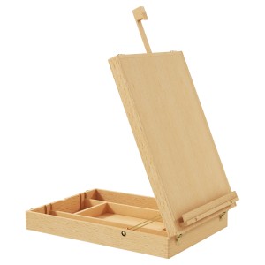 Vinsetto Sevalet de Masa Pliabil Reglabil in Inaltime si Inclinare, Sevalet Artistic din Lemn Portabil in Servieta | Aosom Romania