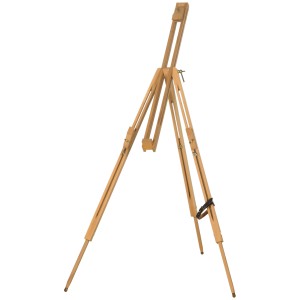 Vinsetto Sevalet Pictura Pliabil din Lemn de Fag cu Inaltime si Inclinare Reglabile, 93x84x183 cm, Lemn natur | Aosom Romania