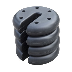 Outsunny Baza pentru Foisor 4 bucati Umplut cu Ciment 2.3kg, Φ20x4.5cm | Aosom Romania