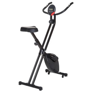 Bicicleta de exercitii pliabila HOMCOM cu afisaj si 8 nivele de rezistenta